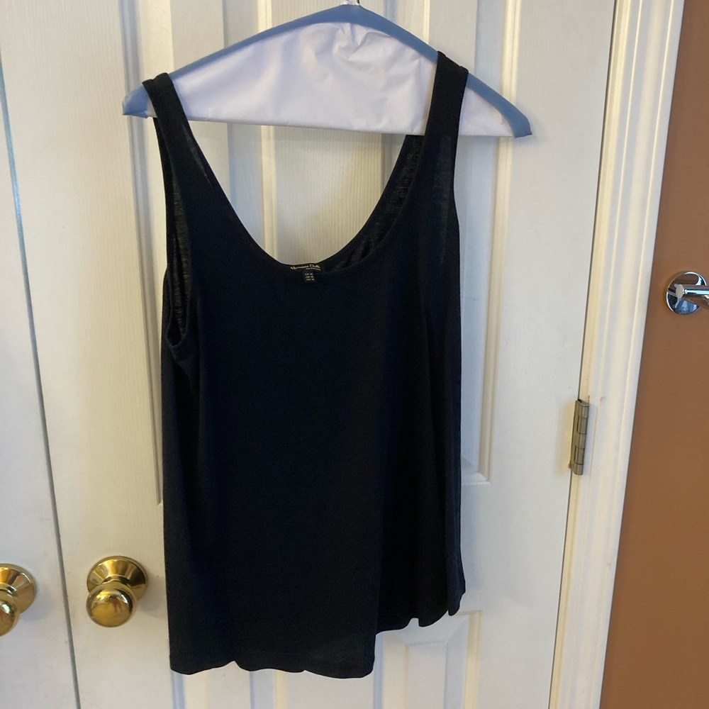 Massimo Dutti Women’s Tank, XS, Black